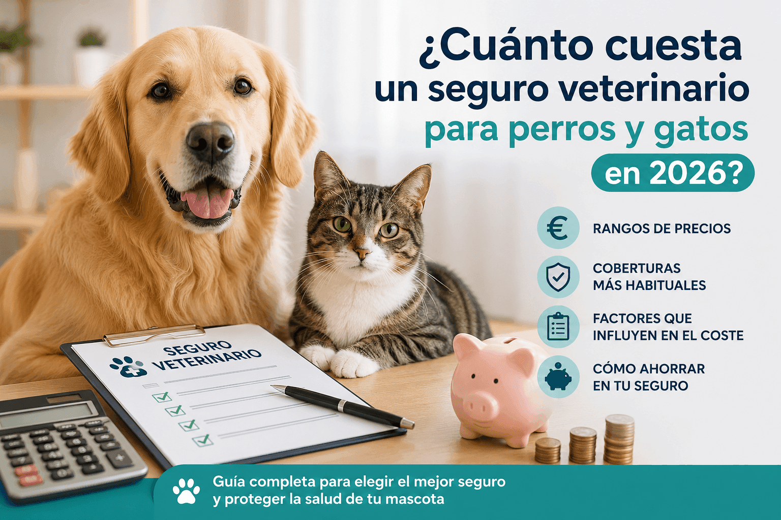 ¿Cuánto cuesta un seguro veterinario para perros y gatos en 2026?