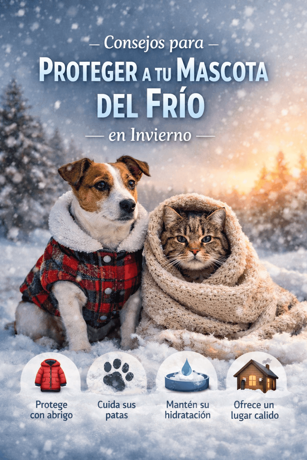 Consejos prácticos para proteger a tu mascota del frío en invierno