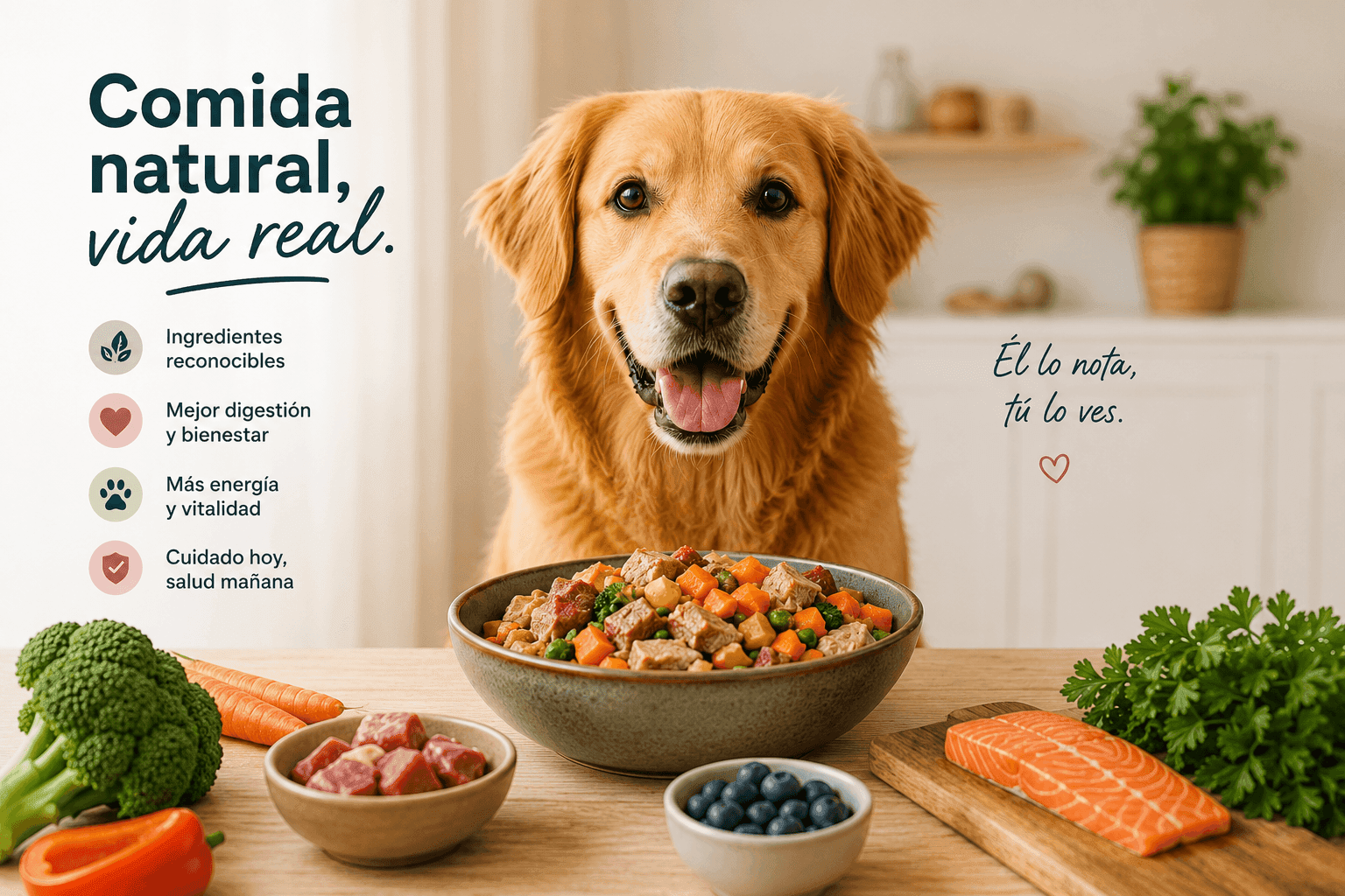 ¿Pienso o comida natural? Lo que cada vez más familias están descubriendo sobre la alimentación de sus perros