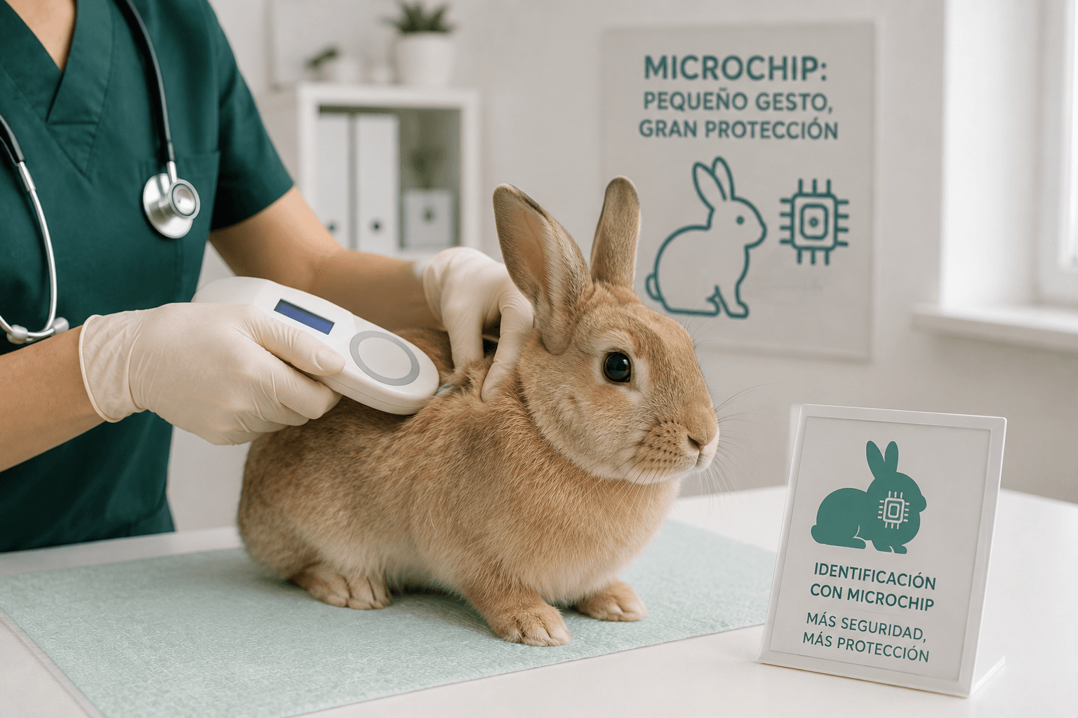 Microchip en conejos: por qué es importante su identificación como animales de compañía